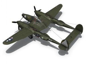 lockheed p38 lightning journeys end Modèle 3D