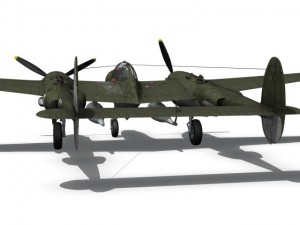 lockheed p38 lightning journeys end Modèle 3D