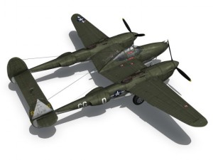 lockheed p38 lightning journeys end Modèle 3D