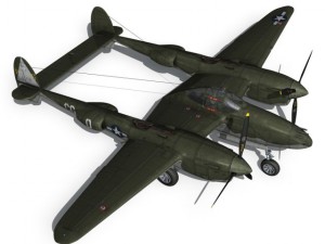 lockheed p38 lightning journeys end Modèle 3D