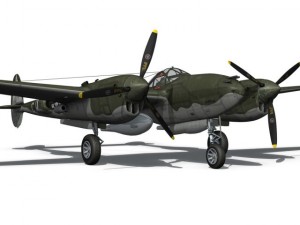 lockheed p38 lightning journeys end Modèle 3D