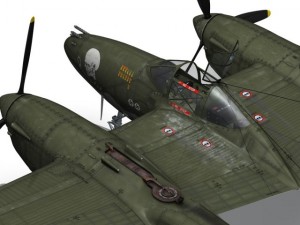 lockheed p38 lightning journeys end Modèle 3D