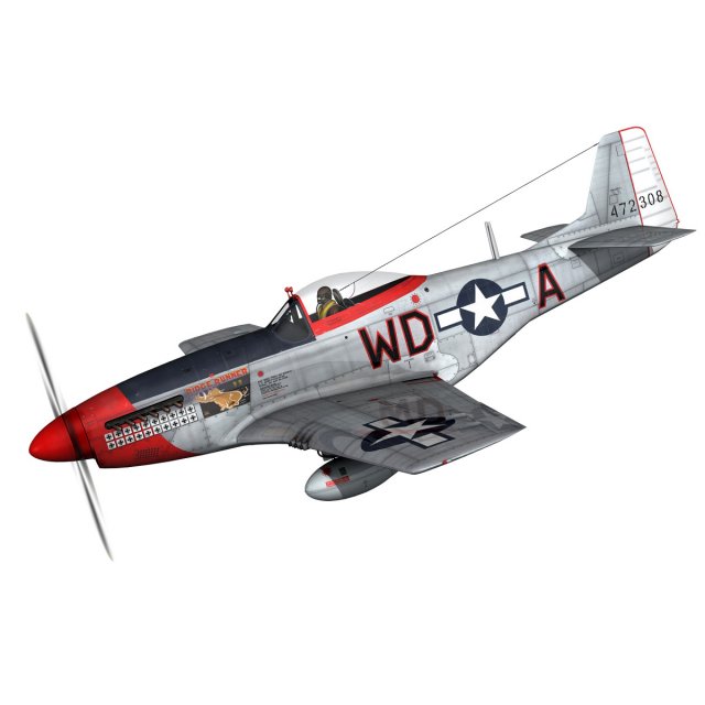 north american p51d ridge runner iii 3D Модель .c4d .max .obj .3ds .fbx .stl .blend 