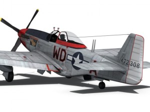 north american p51d ridge runner iii 3D Модель