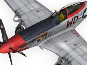 north american p51d ridge runner iii 3D Модель