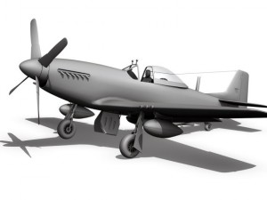 north american p51d ridge runner iii 3D Модель