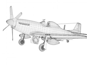 north american p51d ridge runner iii 3D Модель