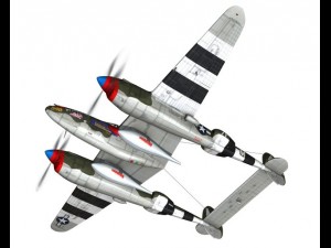lockheed p38 lightning my little pig Modelo 3D