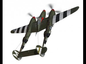 lockheed p38 lightning my little pig Modelo 3D
