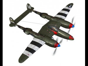 lockheed p38 lightning my little pig Modelo 3D