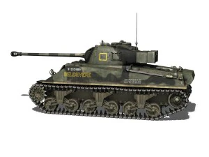 m4 sherman mk vc firefly beldevere 3D Model