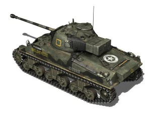m4 sherman mk vc firefly beldevere 3D Model