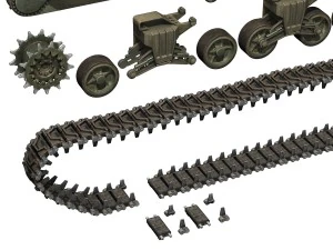 m4 sherman mk vc firefly beldevere 3D Model