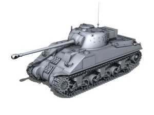 m4 sherman mk vc firefly beldevere 3D Model