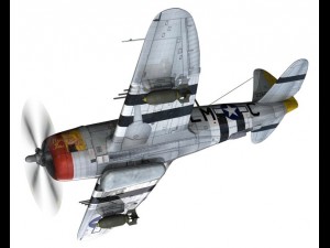 republic p-47d thunderbolt - rozzie geth ii 3D Model