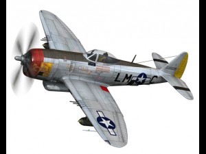 republic p-47d thunderbolt - rozzie geth ii 3D Model