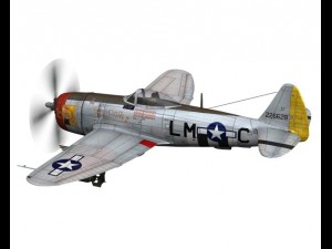republic p-47d thunderbolt - rozzie geth ii 3D Model