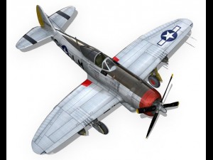 republic p-47d thunderbolt - rozzie geth ii 3D Model