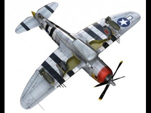 republic p-47d thunderbolt - rozzie geth ii 3D Model
