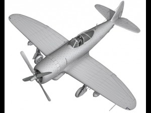 republic p-47d thunderbolt - rozzie geth ii 3D Model