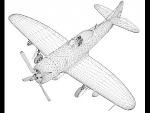 republic p-47d thunderbolt - rozzie geth ii 3D Model