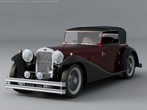 delage d8 coupe 3D Model