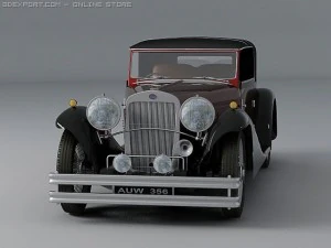 delage d8 coupe 3D Model