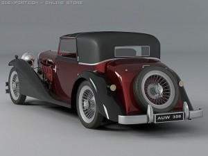 delage d8 coupe 3D Model
