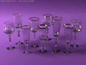wineglasses 3D Модель