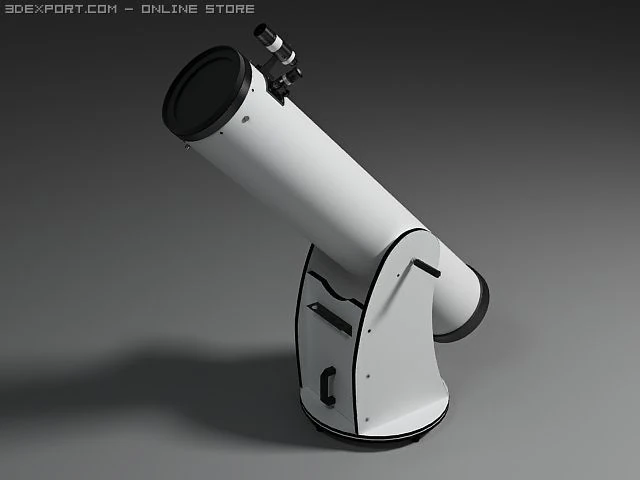 dobsonian telescope 3D Model .c4d .max .obj .3ds .fbx .stl .blend