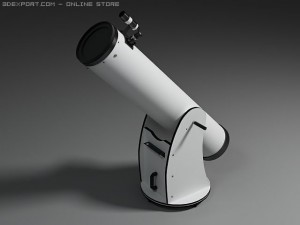 dobsonian telescope 3D Model