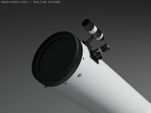 dobsonian telescope Model 3D