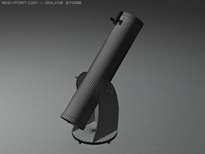 dobsonian telescope Model 3D