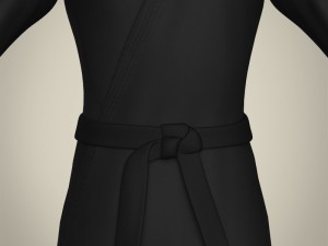realistic male karate master Modello 3D