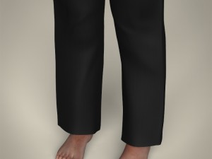 realistic male karate master Modello 3D
