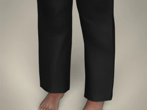 realistic male karate master 3D Model