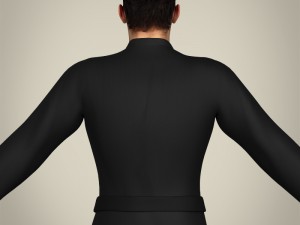 realistic male karate master Modello 3D
