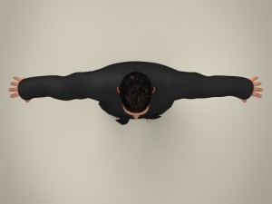realistic male karate master Modello 3D