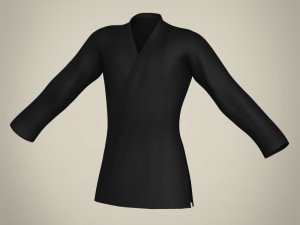 realistic male karate master Modello 3D
