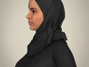 realistic islamic woman 3D Model