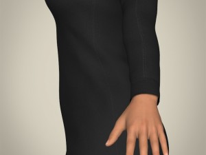 realistic islamic woman 3D Model