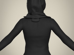realistic islamic woman 3D Model