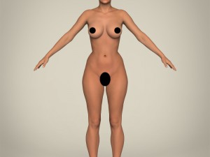 realistic islamic woman 3D Model