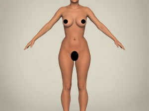 realistic islamic woman 3D Model