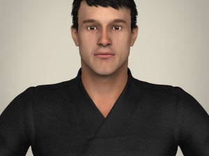 realisitc young handsome male Modello 3D