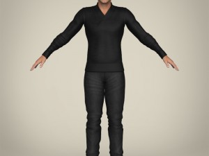 realisitc young handsome male Modelo 3D