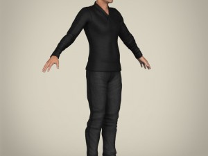 realisitc young handsome male Modelo 3D