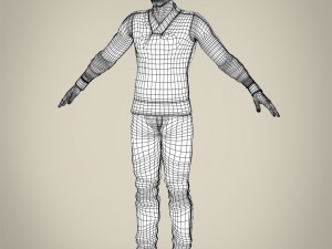 realisitc young handsome male Modelo 3D