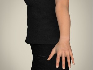 realistic pretty teen girl 3D 模型