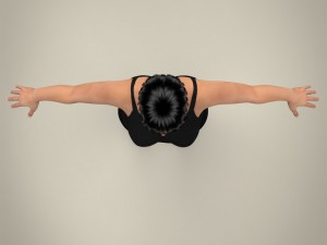 realistic pretty teen girl 3D 模型